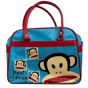 SOLD Blue and red Paul Frank monkey print bag